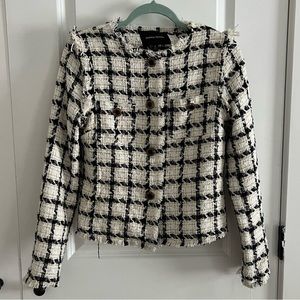 Black & White Tweed Lady Jacket